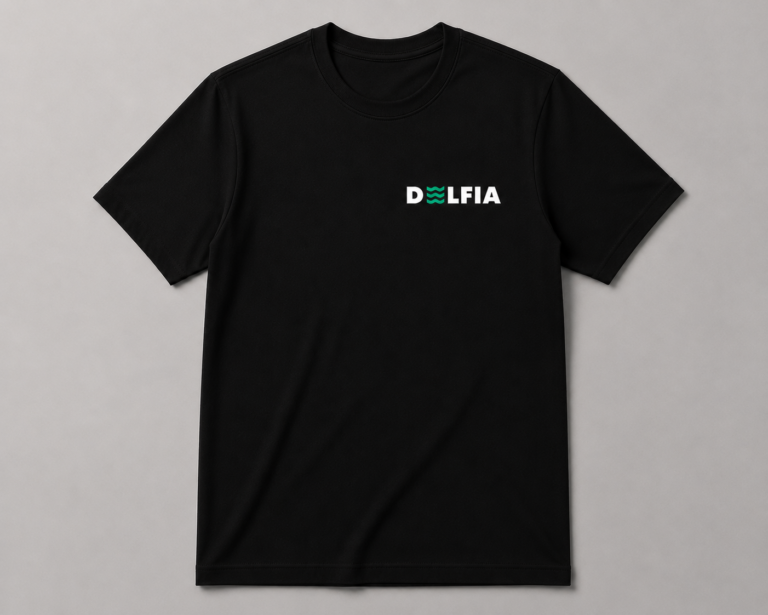 Basic Delfia T-shirt Zwart